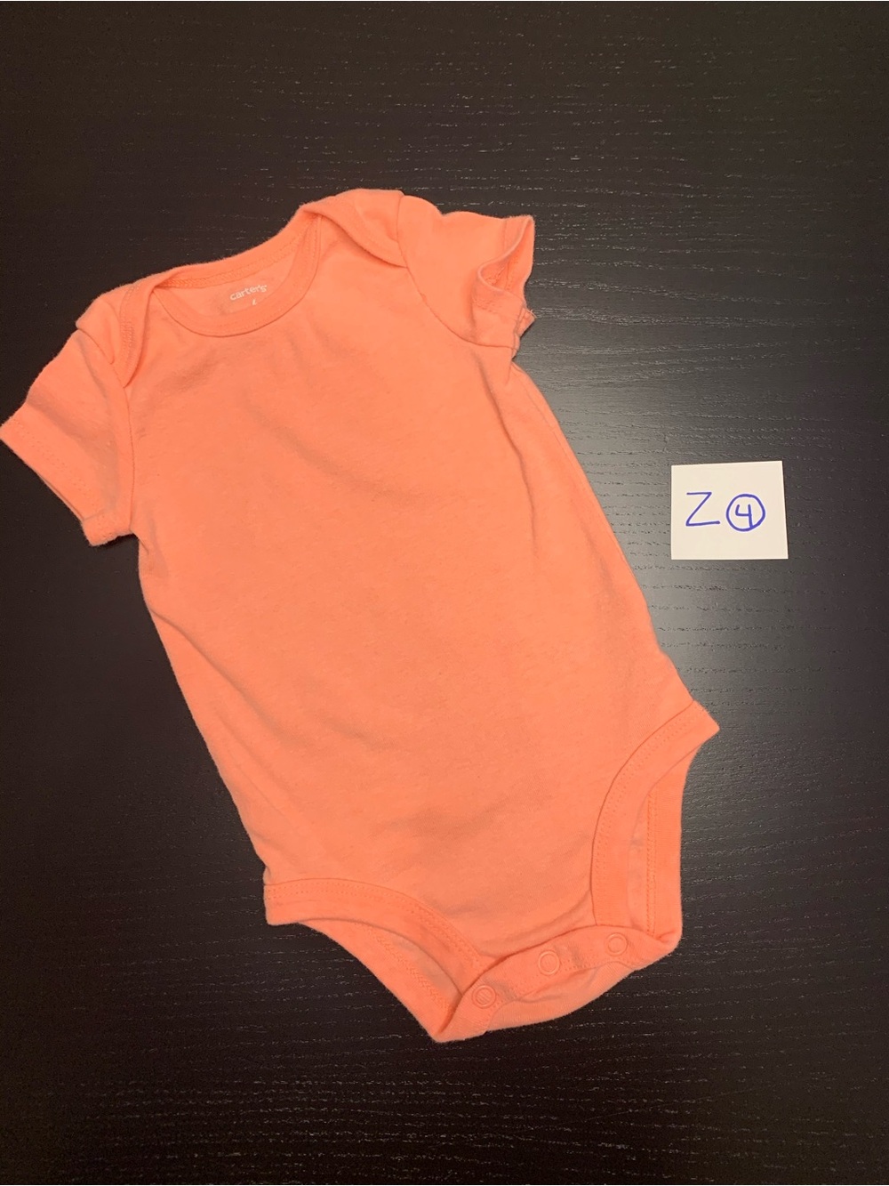 ⭐️5/$10.00⭐️ Carters 6m Peach Onesie